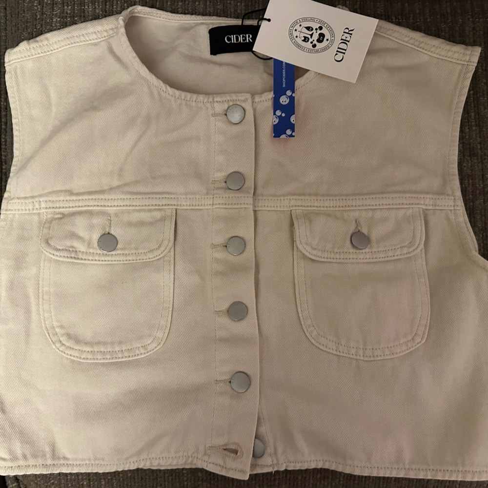 Brand New Cider Denim Crop Top